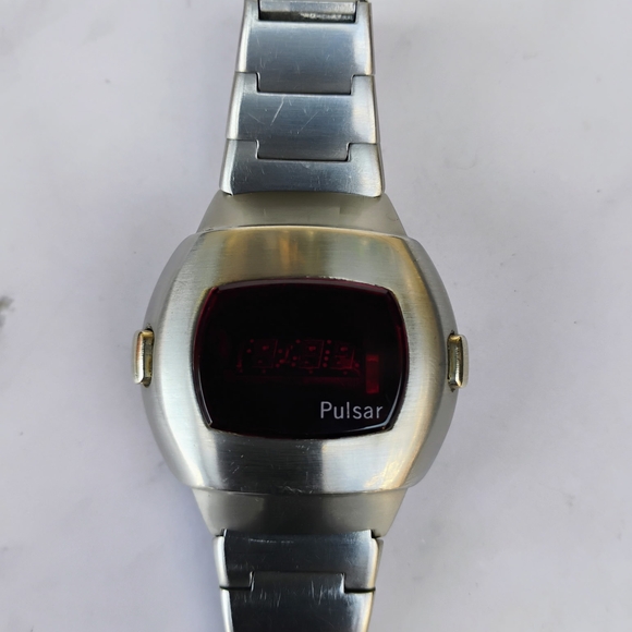 Pulsar Silver and Black Digital Smartwatch - Picture 1 of 4
